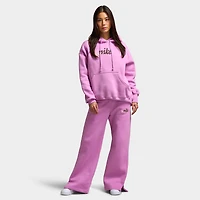 Nike Sportswear Women's Highrise Logo Wide Leg Pant Light Magenta / Pink Foam