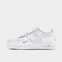 Nike Air Force 1 GS White / Desert Khaki - Metallic Silver