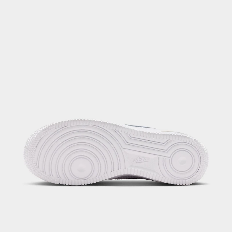 Nike Air Force 1 GS White / Desert Khaki - Metallic Silver