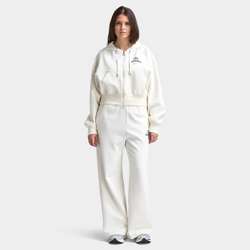 Nike pour femmes Pantalon taille haute jambes larges / voile