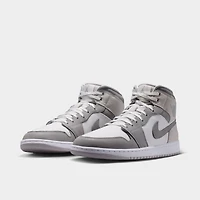 Jordan 1 Mid SE Blanc Sommet / Gris Fumée Clair - Fantôme