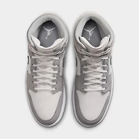 Jordan 1 Mid SE Blanc Sommet / Gris Fumée Clair - Fantôme