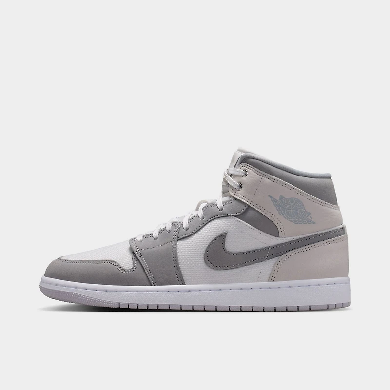 Jordan 1 Mid SE Summit White / Light Smoke Grey - Phantom