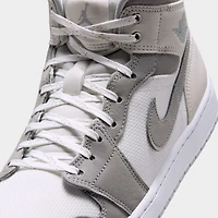 Jordan 1 Mid SE Summit White / Light Smoke Grey - Phantom