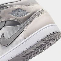 Jordan 1 Mid SE Blanc Sommet / Gris Fumée Clair - Fantôme