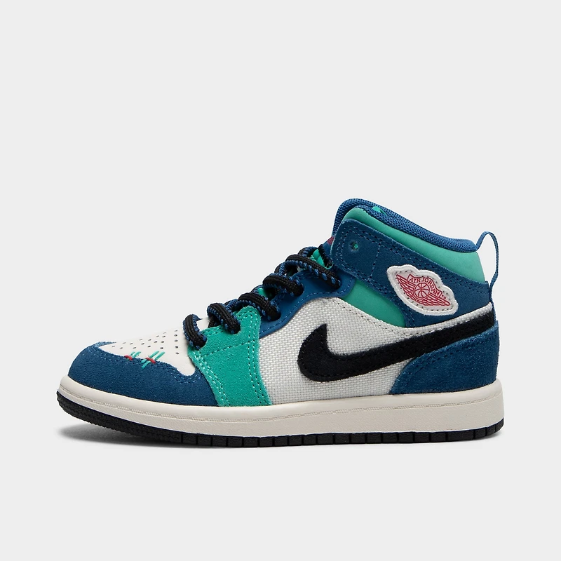 Jordan 1 Mid SE PS Chalk / University Red - True Blue