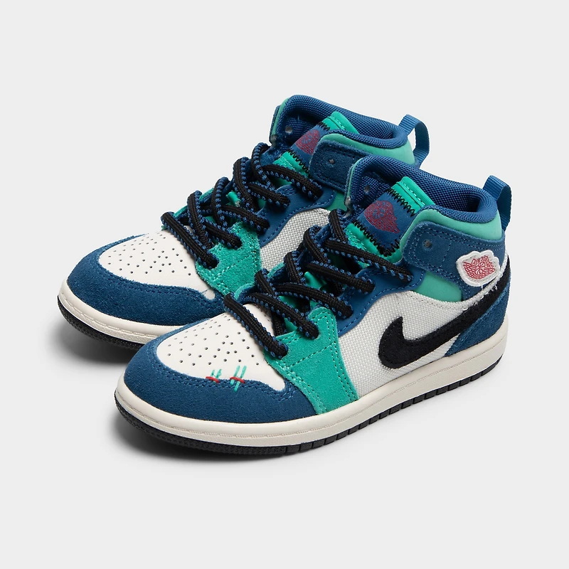 Jordan 1 Mid SE PS Chalk / University Red - True Blue