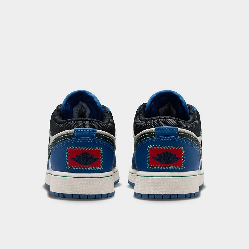 Jordan 1 Low SE GS True Blue / Black - University Red