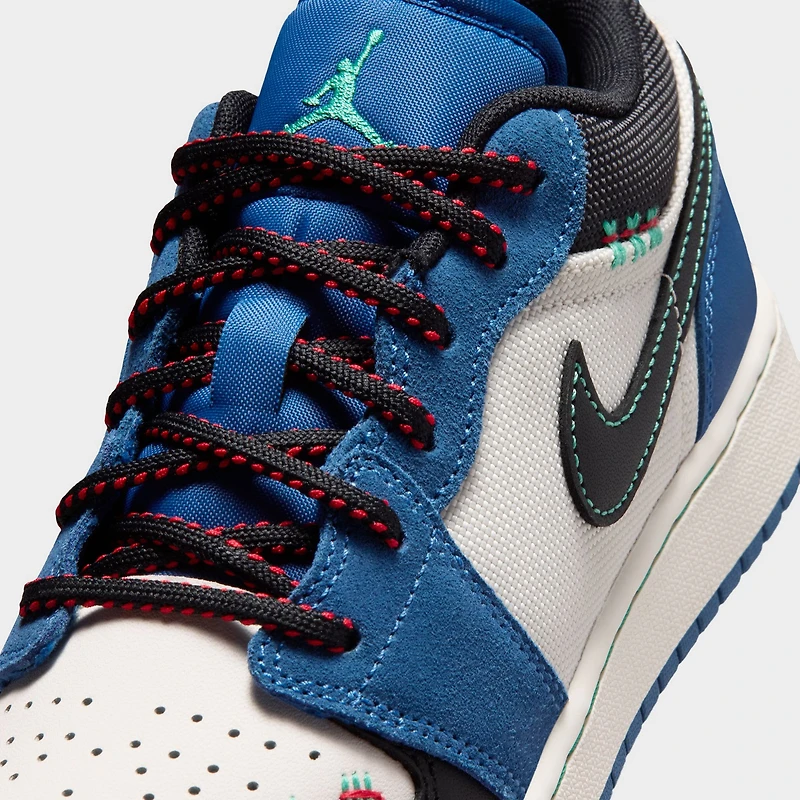 Jordan 1 Low SE GS True Blue / Black - University Red