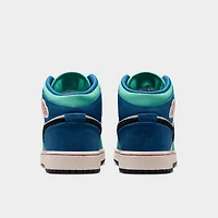 Jordan 1 Mid SE GS Craie / Rouge Universitaire - Bleu Véritable
