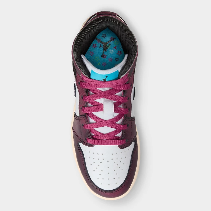Jordan 1 Mid SE GS Sweet Beet / Desert Pink - Off Noir
