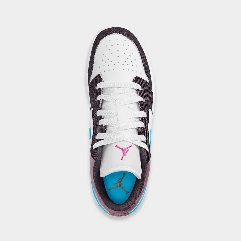 Jordan 1 Low SE GS Off Noir / Desert Pink- White