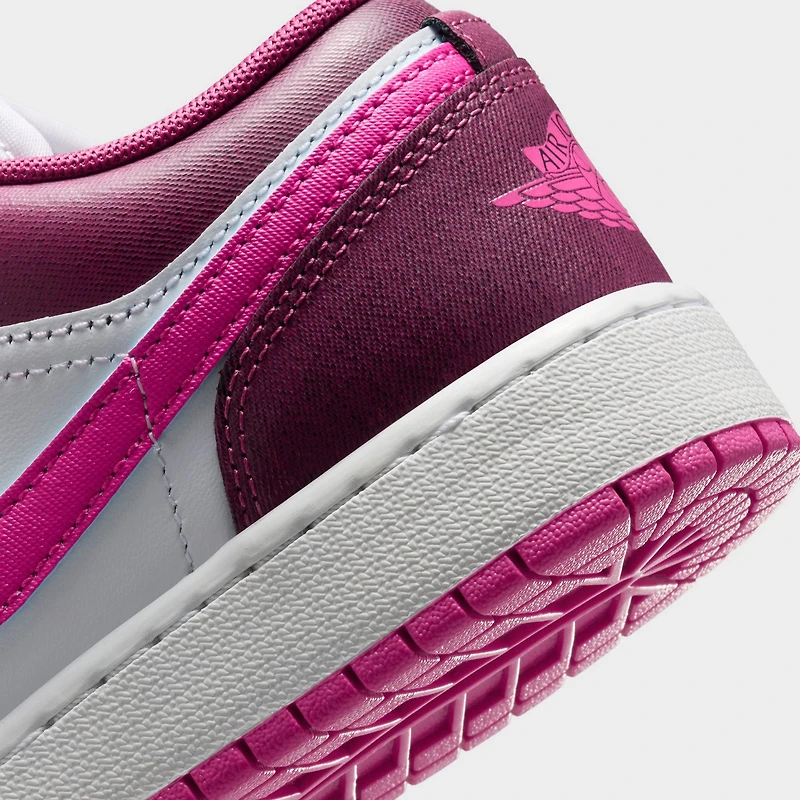 Jordan 1 Low SE GS Off Noir / Desert Pink- White