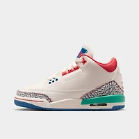 Jordan 3 Retro GS Chalk / Track Red - True Blue