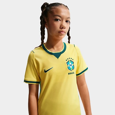Nike Juniors Maillot domicile Brésil / Jaune