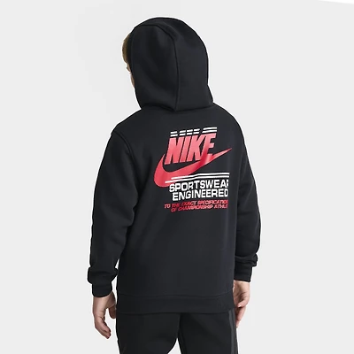 Nike Sportswear Juniors' Graphic Fleece Club Hoodie / Black
