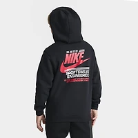 Nike Sportswear Juniors' Graphic Fleece Club Hoodie / Black