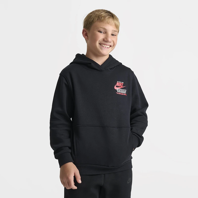 Nike Sportswear Juniors' Graphic Fleece Club Hoodie / Black