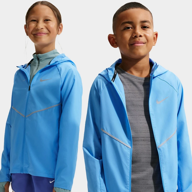 Nike Juniors' UV + Repel Miler Jacket University Blue / Reflective Silver