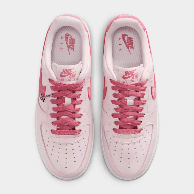 Nike Femmes Air Force 1 '07 Rose perle / Peony - Blanc