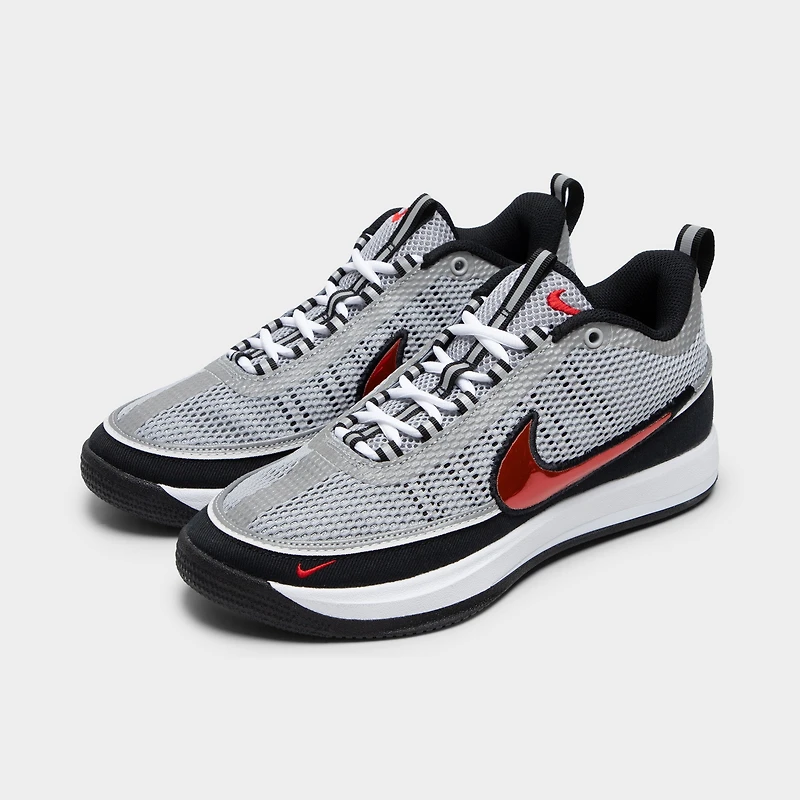 Nike Book 2 SP Argent Métallique / Rouge Sport - Noir