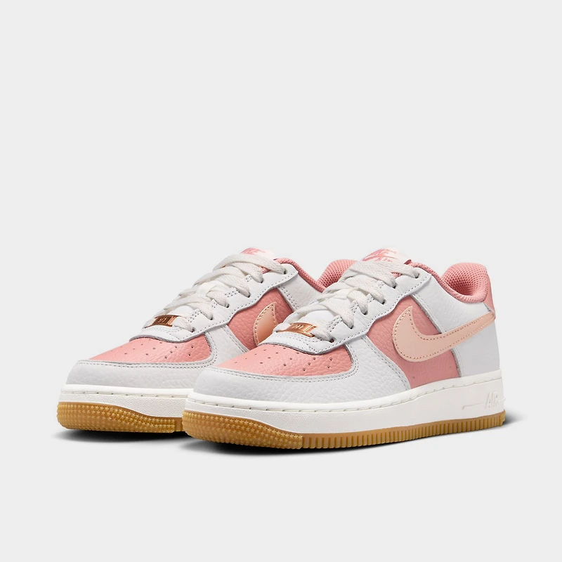 Nike Air Force 1 GS Rose rouille / Rouge bronze métallisé - coup arctique