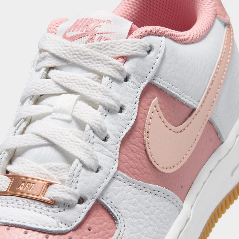 Nike Air Force 1 GS Rose rouille / Rouge bronze métallisé - coup arctique