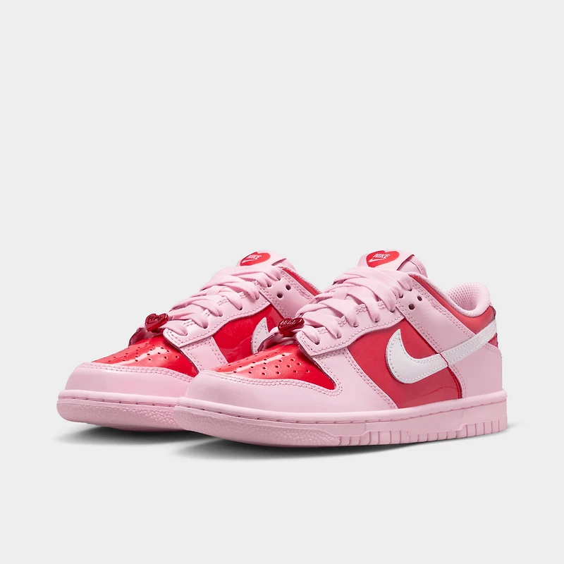 Nike Dunk Low GS Rose Mousse / Blanc Sommet - Rouge Clair