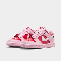 Nike Dunk Low GS Rose Mousse / Blanc Sommet - Rouge Clair