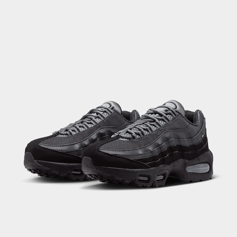 Nike Air Max 95 GS Black / Metallic Silver - Lime