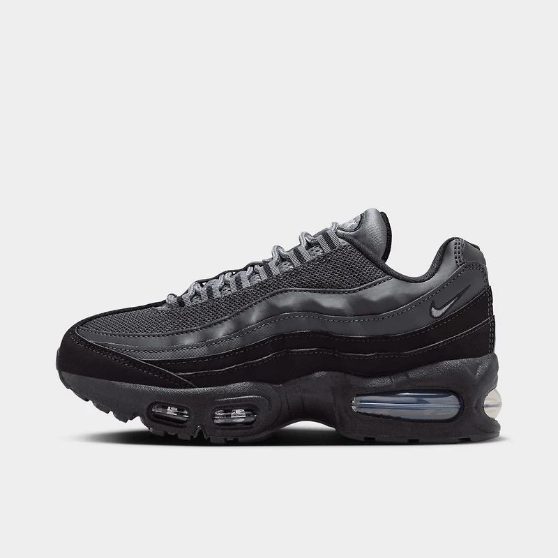 Nike Air Max 95 GS Noir / Argent Métallique - Citron vert