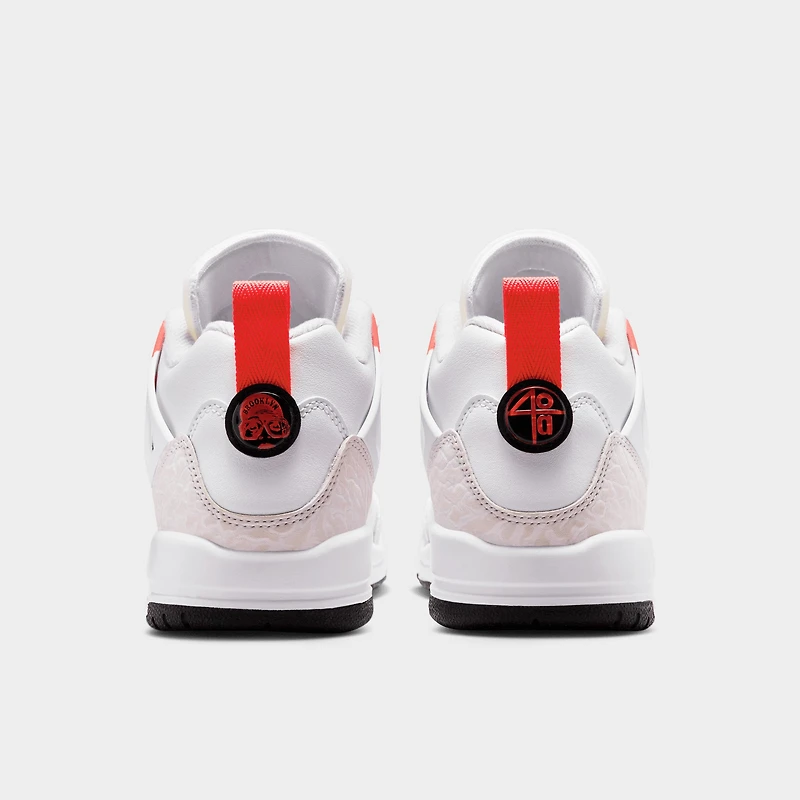 Jordan Spizike Low GS Blanc / Cramoisi brillant - Gris vaste