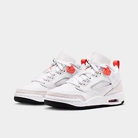 Jordan Spizike Low GS White / Bright Crimson - Vast Grey
