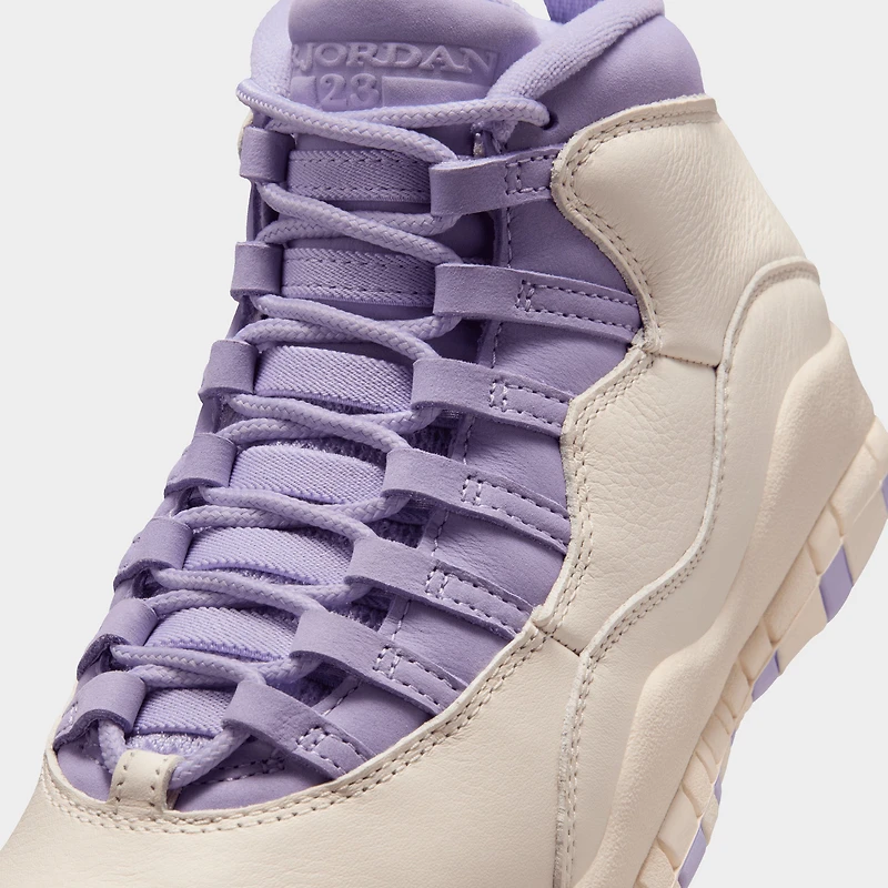 Jordan 10 Rétro Femme craie/hortensias - Raisin sauvage
