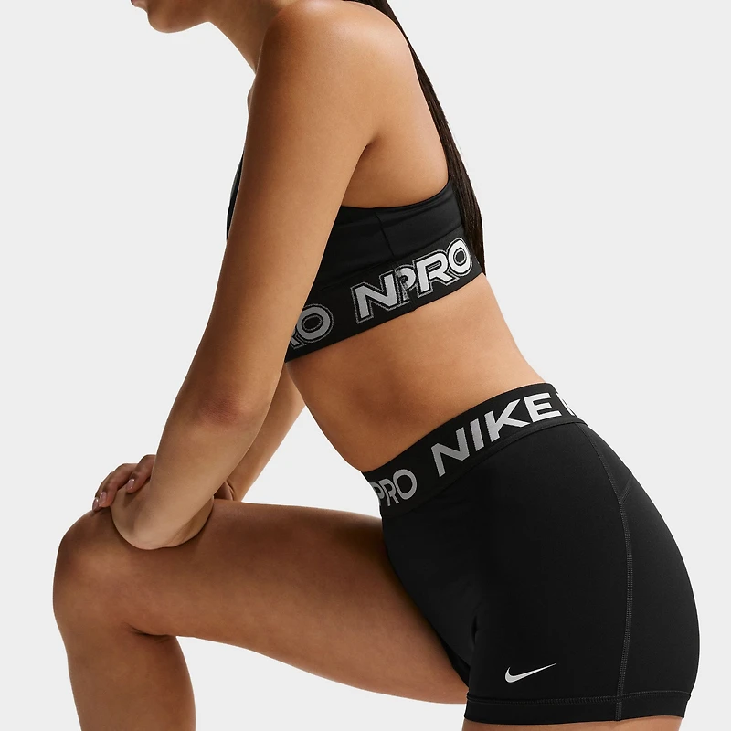 Nike Pro Women's DF 365 Midrise 3" Shorts USM Black / White