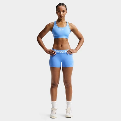 Nike Pro Women's 365 Mid Rise 3in Shorts USM / University Blue White