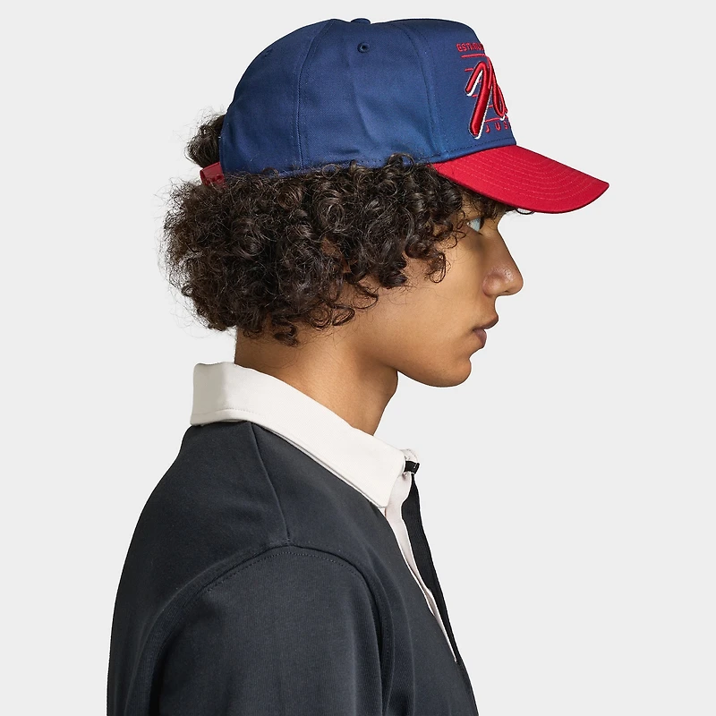 Nike Rise Casquette AFrame Bleu Marine / Rouge Vif
