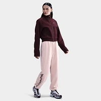 Nike Sportswear Women's Fleece Highrise Pants Silt Red / Burgundy Crush