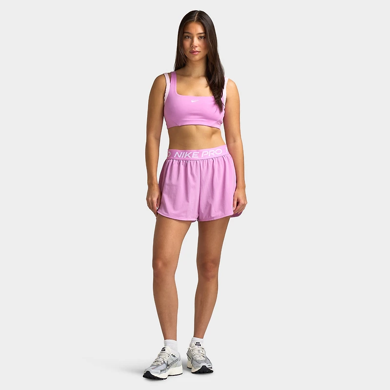 Nike Pro Women's 2in1 Shorts / Light Magenta White