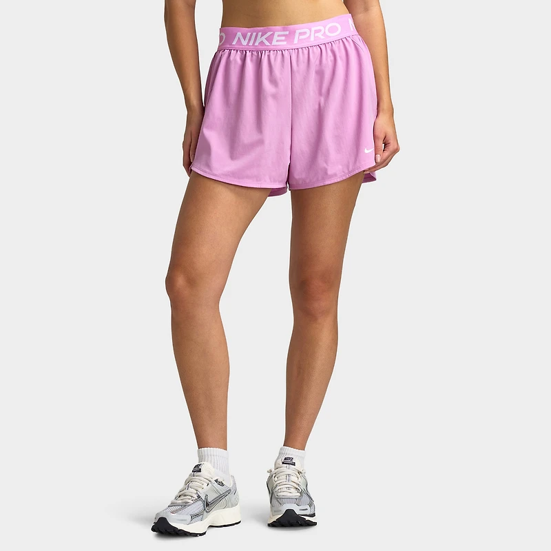 Nike Pro Women's 2in1 Shorts / Light Magenta White