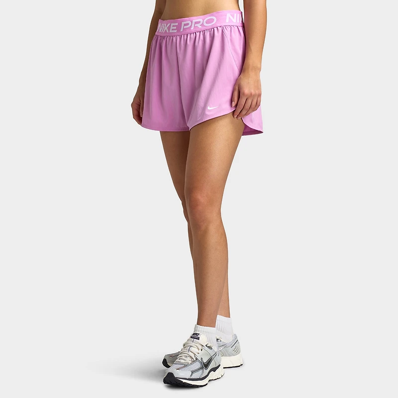 Nike Pro Women's 2in1 Shorts / Light Magenta White