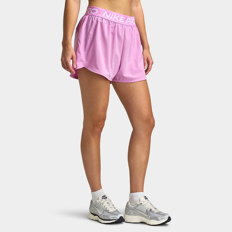 Nike Pro Women's 2in1 Shorts / Light Magenta White