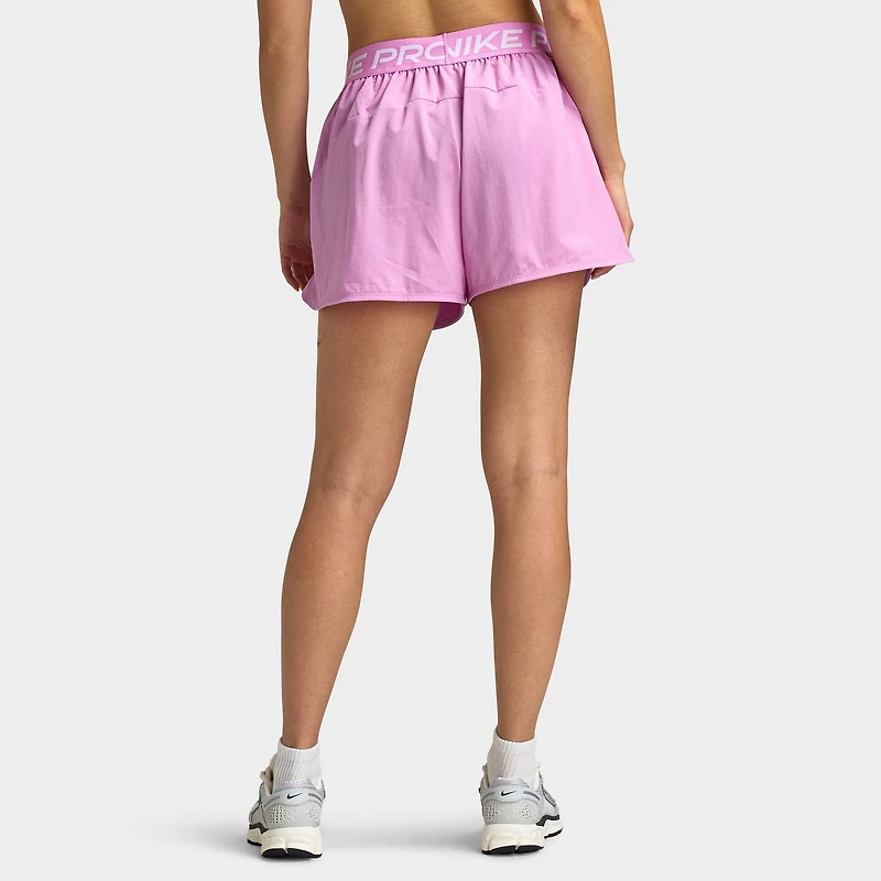 Nike Pro Women's 2in1 Shorts / Light Magenta White