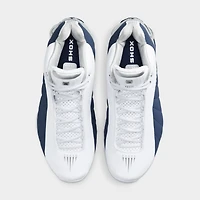 Nike Shox BB4 White / Midnight Navy - Metallic Silver