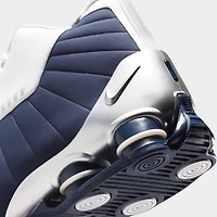 Nike Shox BB4 White / Midnight Navy - Metallic Silver