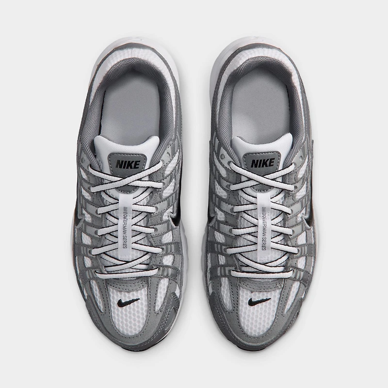Nike P-6000 GS Blanc / Noir - Gris Froid Métallique