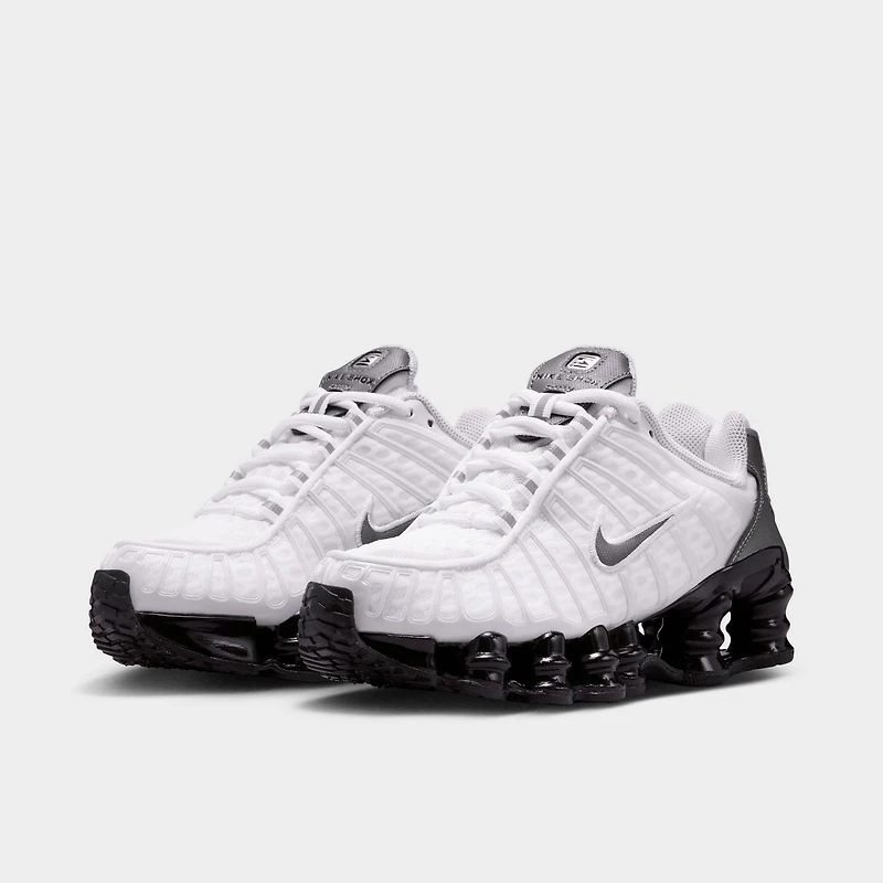 Nike Shox TL GS Blanc / Gris froid métallisé