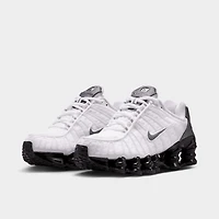 Nike Shox TL GS Blanc / Gris froid métallisé