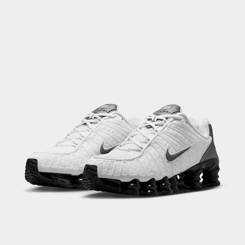 Nike Shox TL Blanc / Gris métallique froid - Noir
