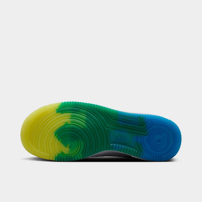 Nike Air Force 1 GS World Cup Blanc / Or Métallique - Jaune Sonique Vif